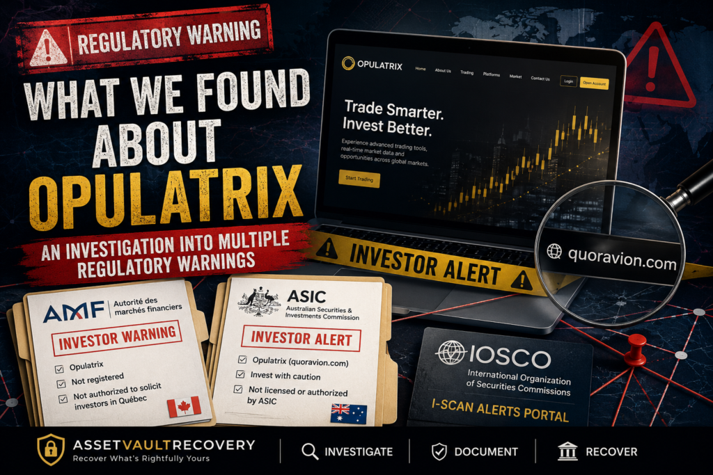 What We Found About Opulatrix (quoravion.com): An Investigation into Multiple Regulatory Warnings
